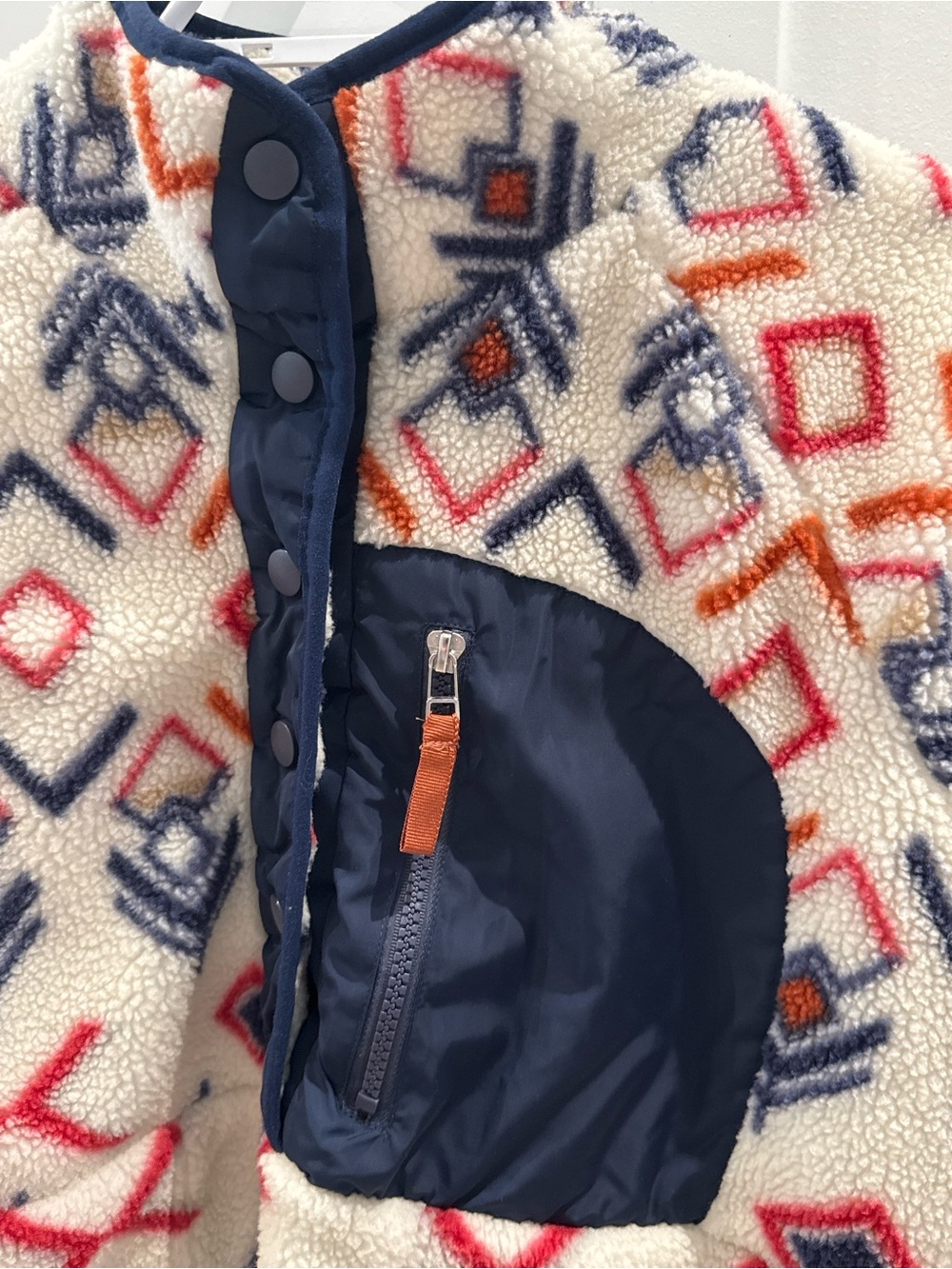Mountain and Isles Southwest Geometric Sherpa Fleece Jacket Large - Picture 3 of 6